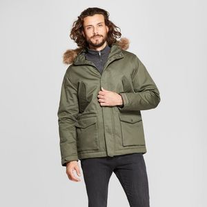 MEN'S Cotton Winter Military Jacket - Goodfellow & Co™ Olive M